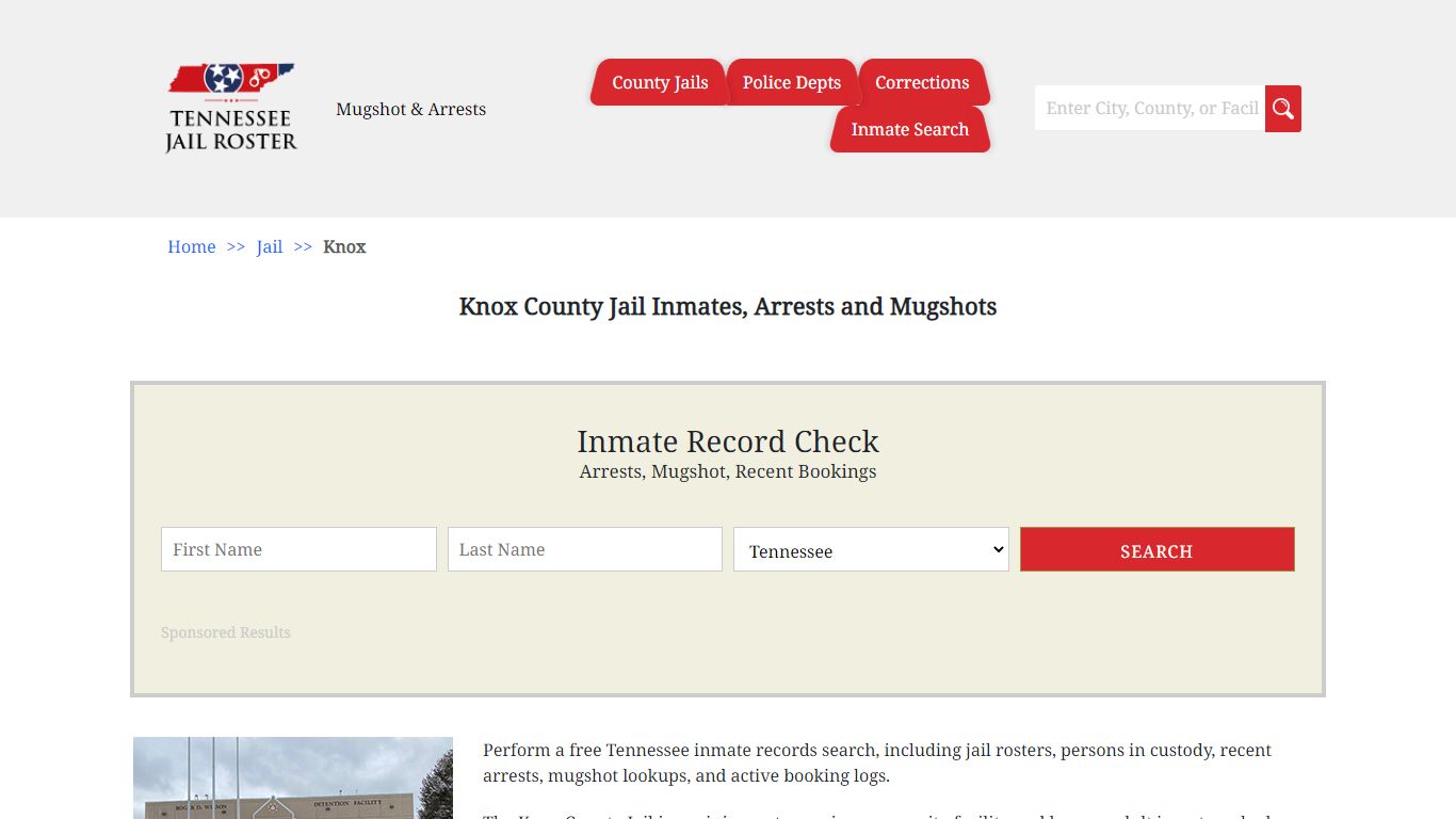 Knox County Jail Inmates, Arrests and Mugshots - Jail Roster Search